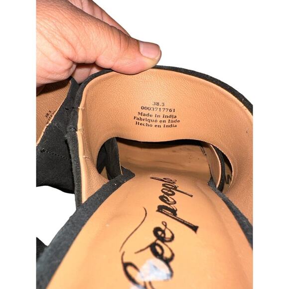 Free People Love is Everywhere Platform Sandal Black Size 38.5 US 8.5 - Picture 5 of 7